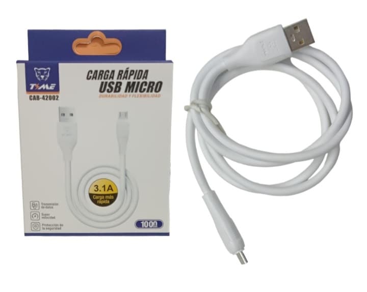 Cable usb Time V8 3.1 A