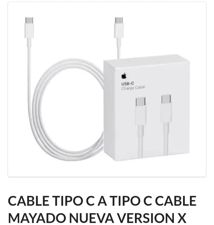 Cable C a C Apple Nueva versión