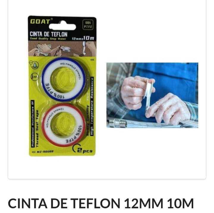 Teflon 12mm x10m x2 U