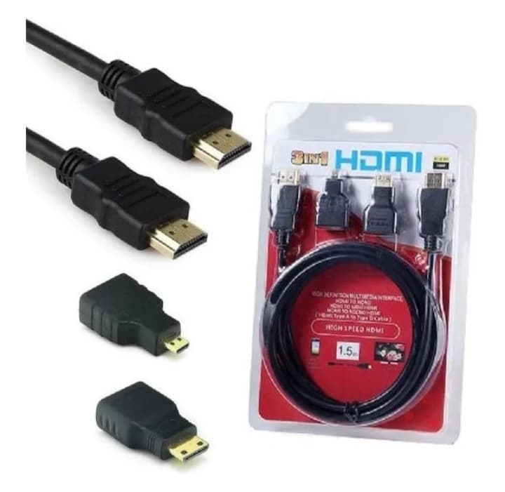 Cable HDTV HDMI 3 en 1 set