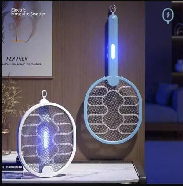 Raqueta Matamosca Recargable c/ luz