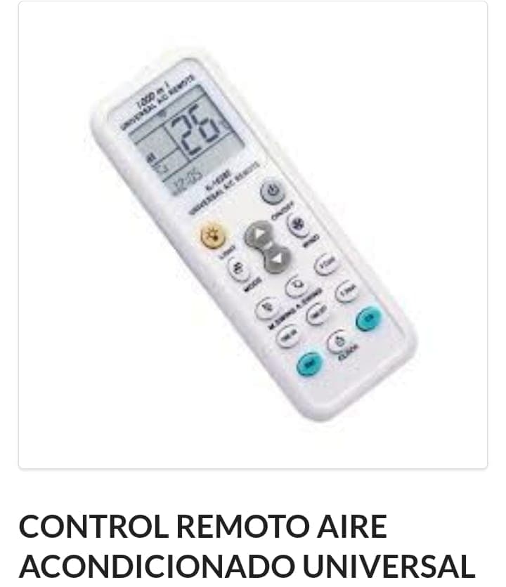 Control remoto Aire Acondicionado universal