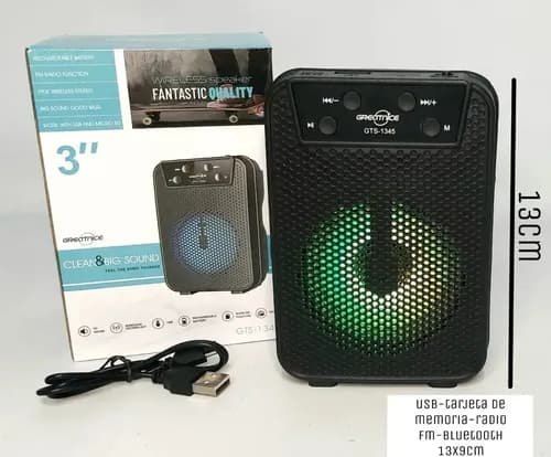 Parlante Bluetooth 3 " GTS 1345 sin manija